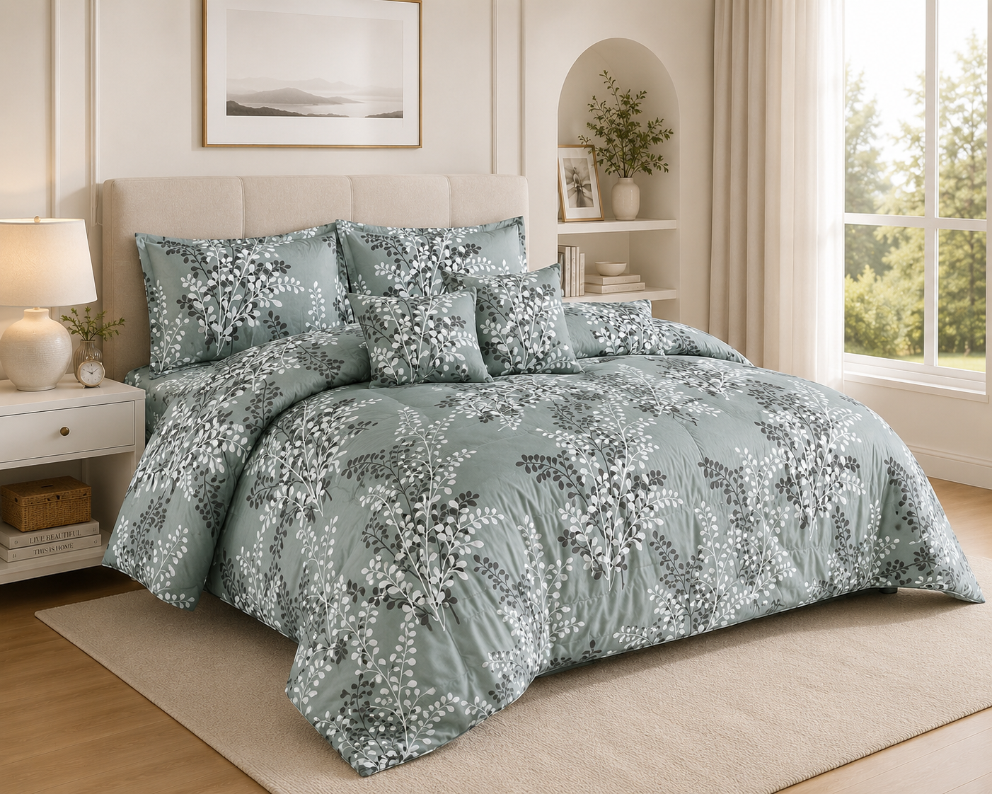 Sage Botanical 7 Piece Comforter Set