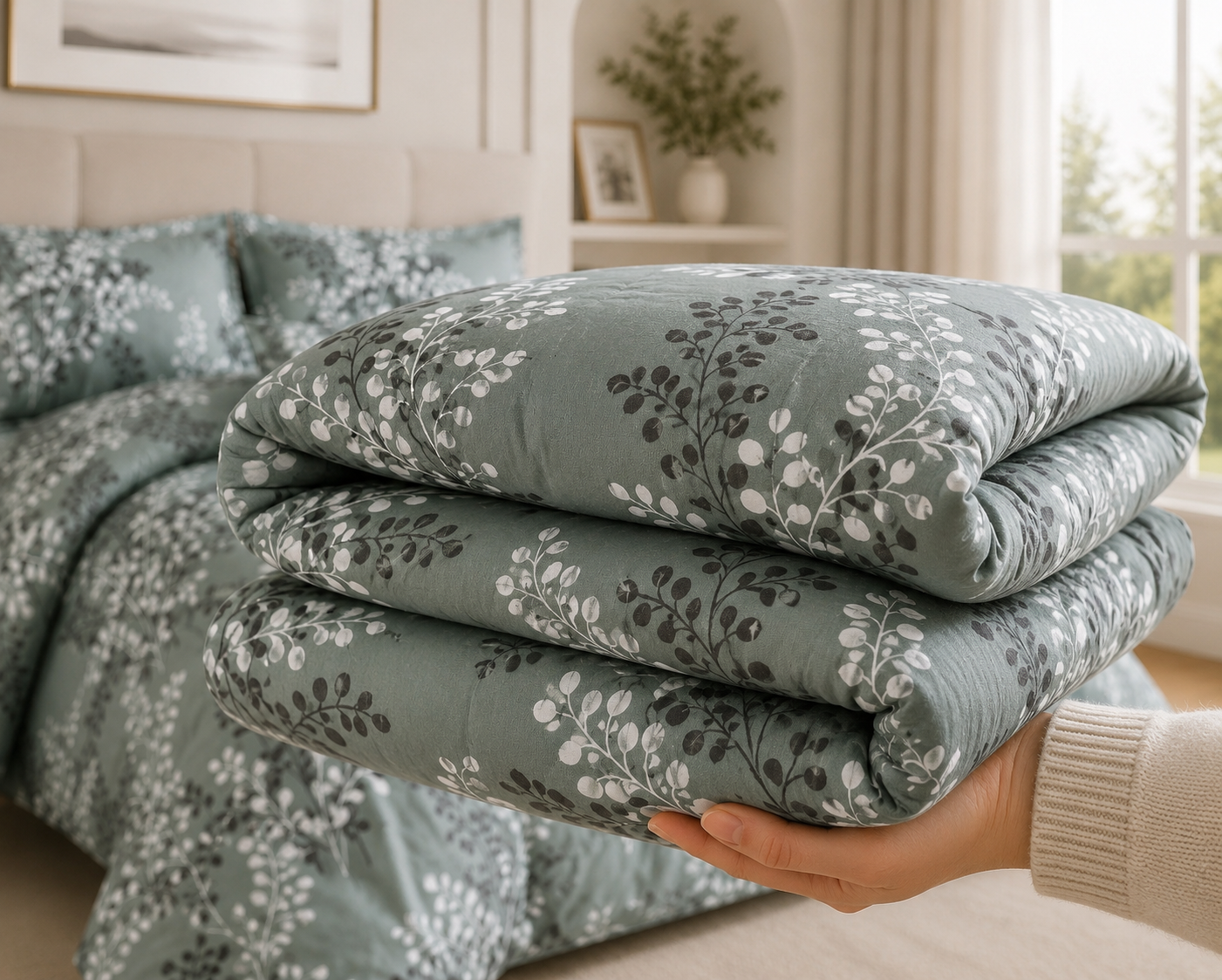 Sage Botanical 7 Piece Comforter Set
