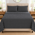Black Trellis Bedsheet Set