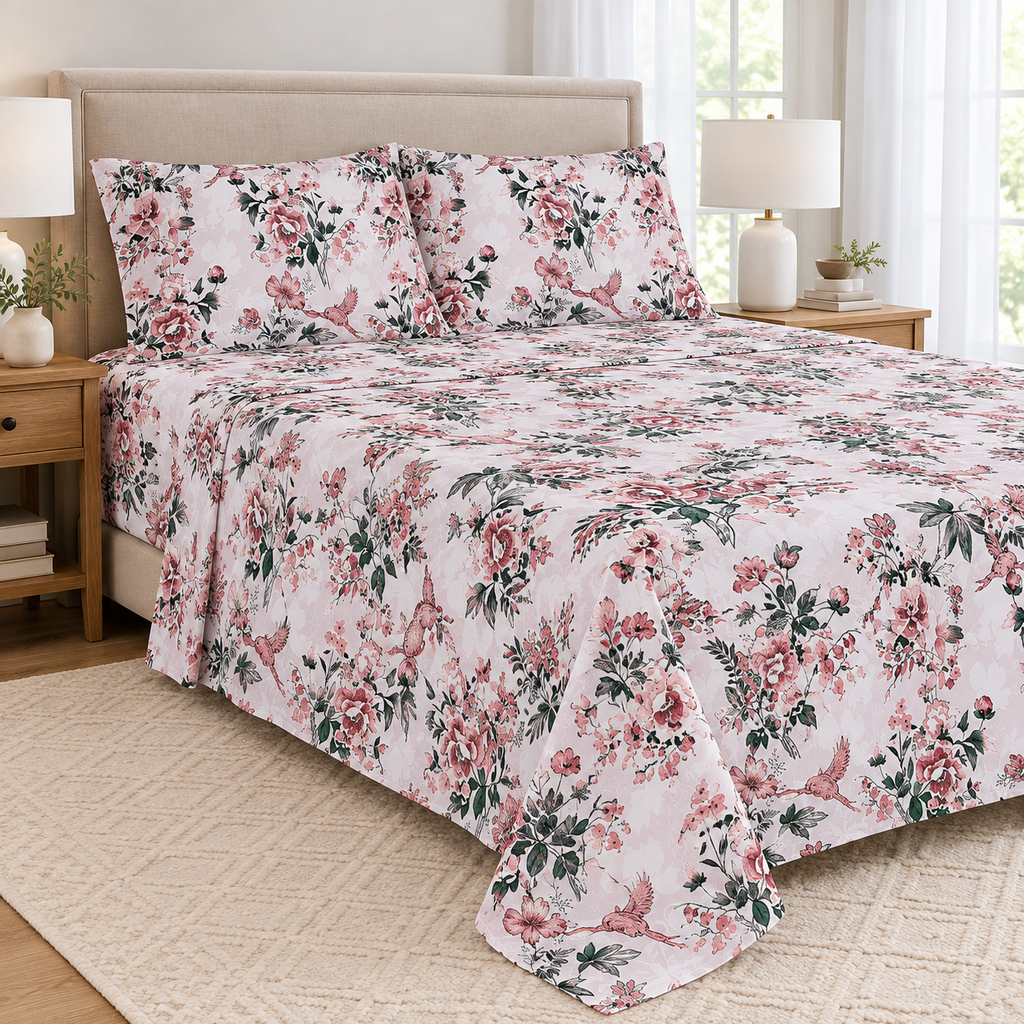 Blush Garden Bedsheet Set