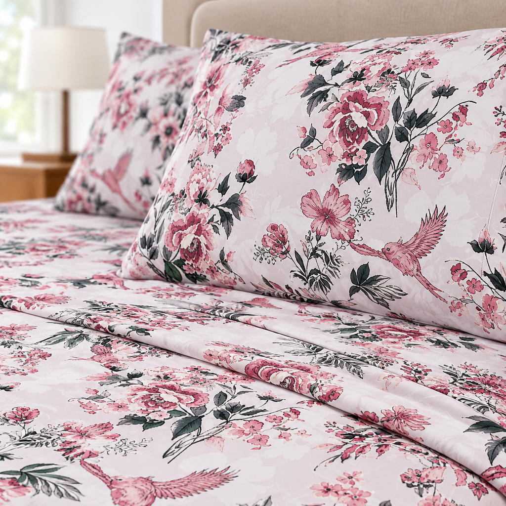 Blush Garden Bedsheet Set