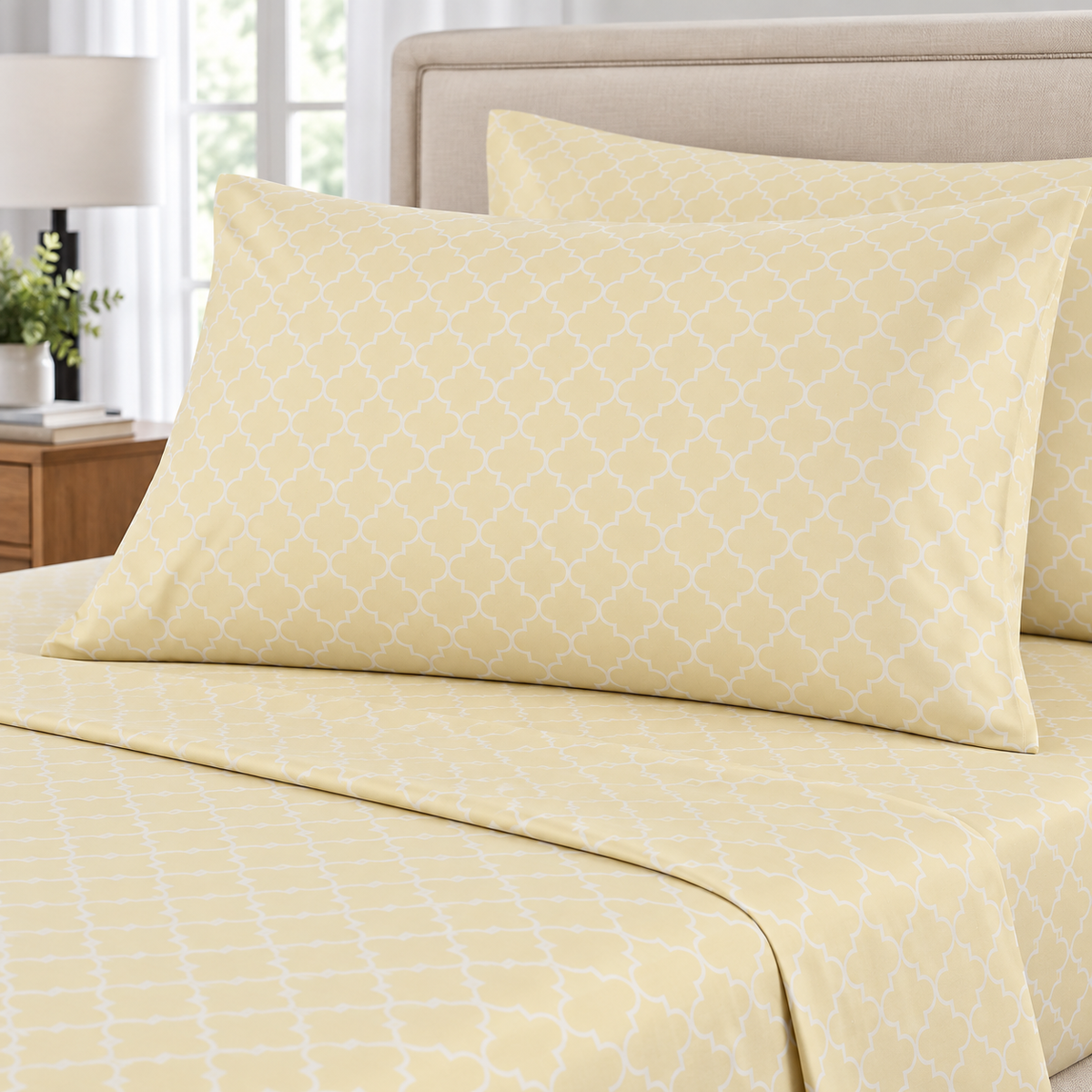 Buttercream Trellis Bedsheet Set