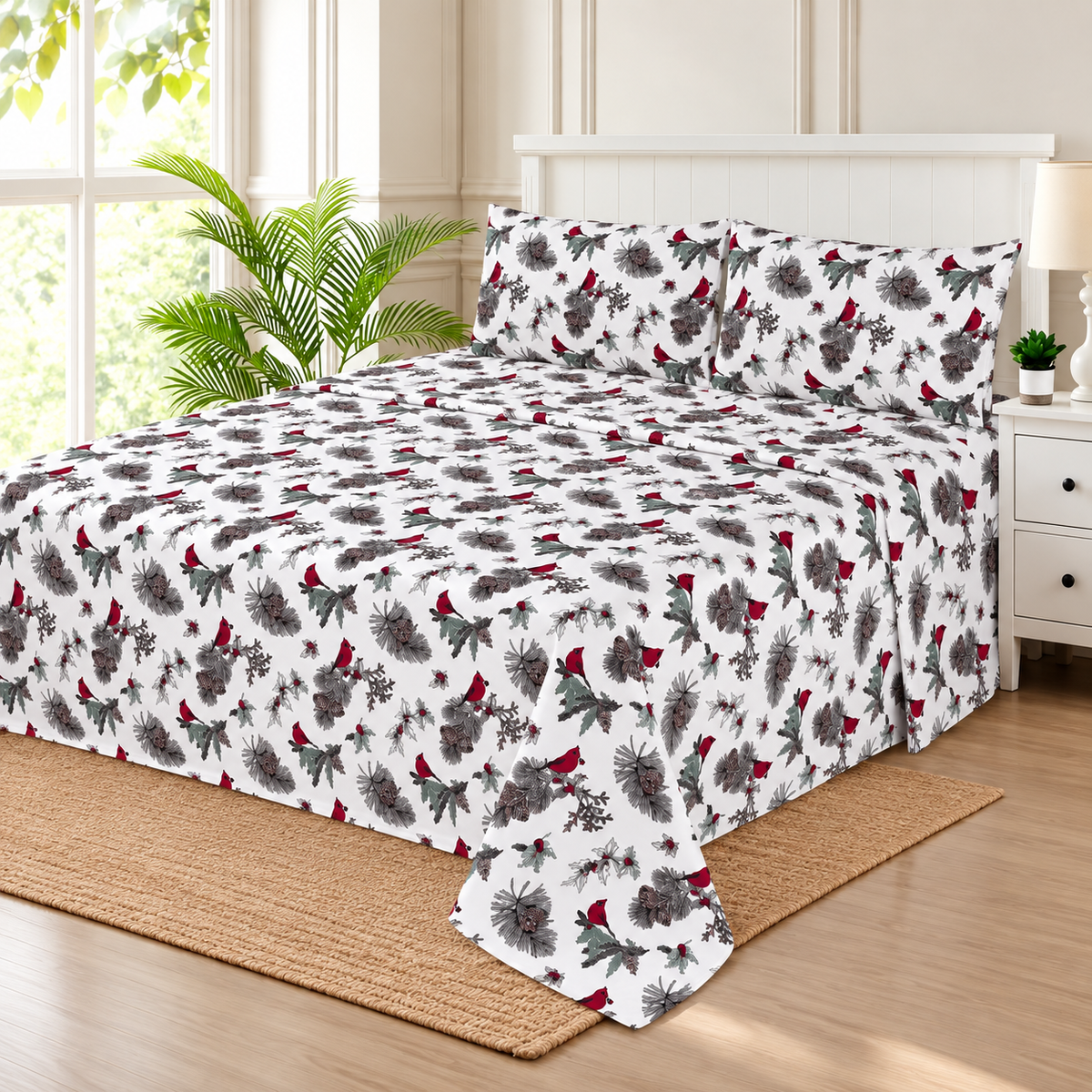 Cardinal  King Bedsheet Set
