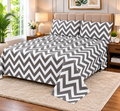 Khawab Home Chevron 4-Piece Printed Sheet Set