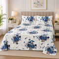 Khawab Home Garden Bloom 4-Piece Printed Sheet Set