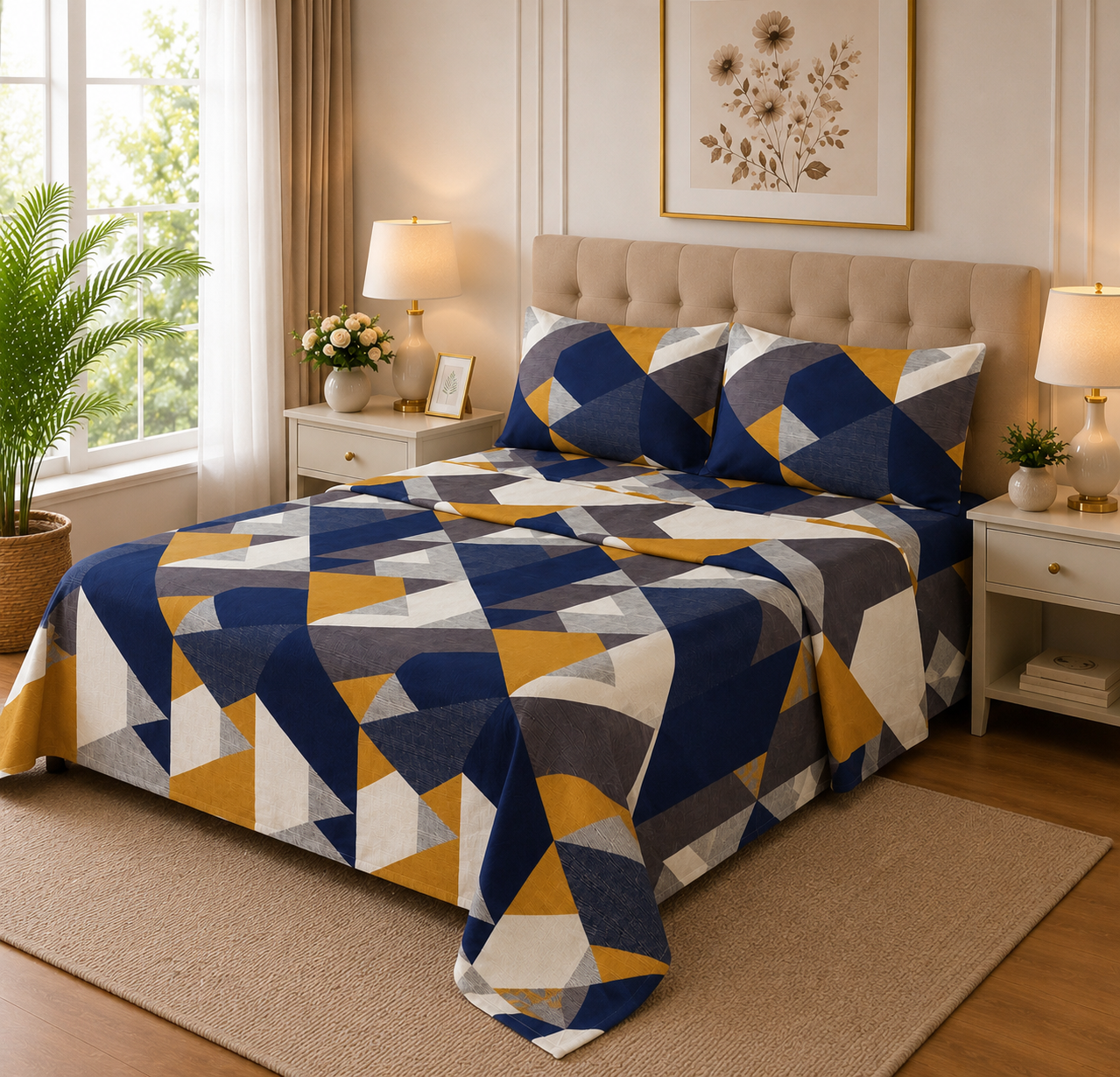 Khawab Home Prism 4-Piece Printed Sheet Set