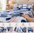 Khawab Home Mosaic 4-Piece Printed Sheet Set