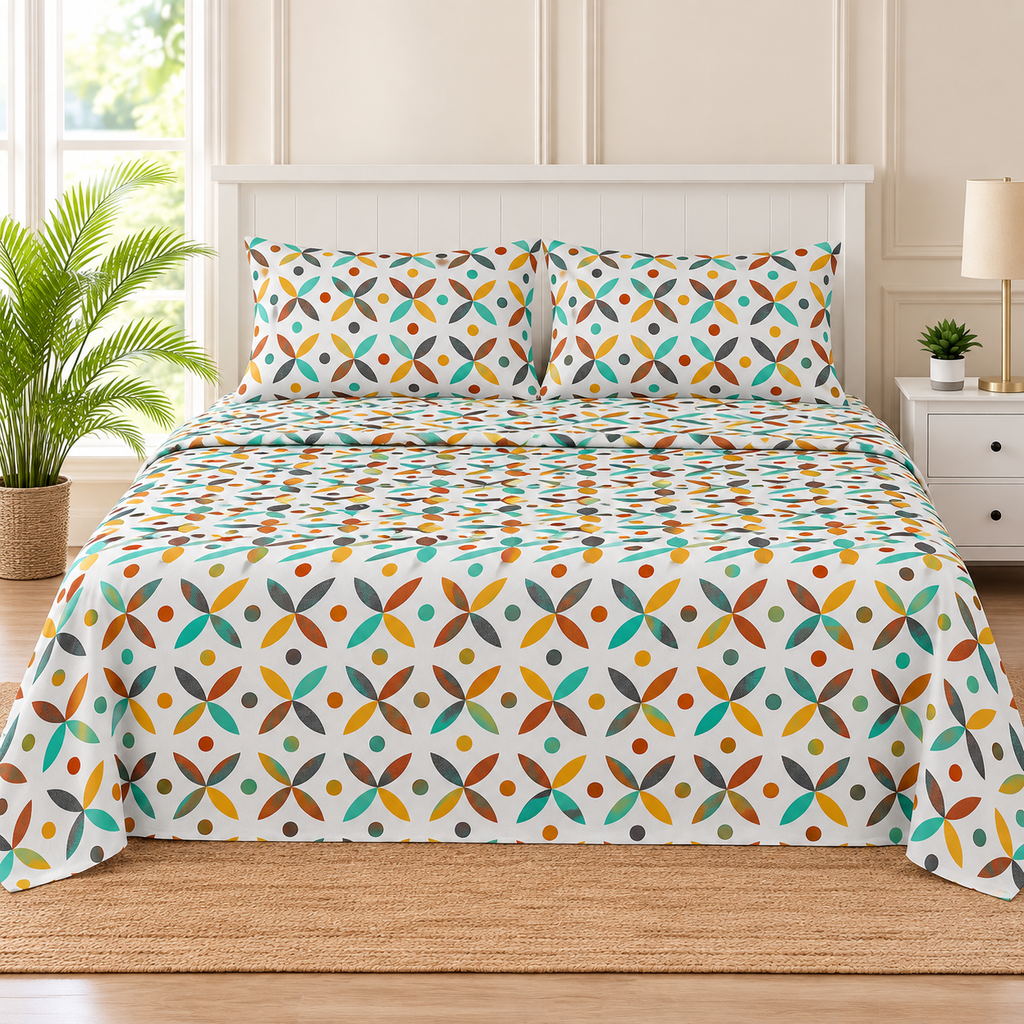 Colour Pop King Bedsheet Set