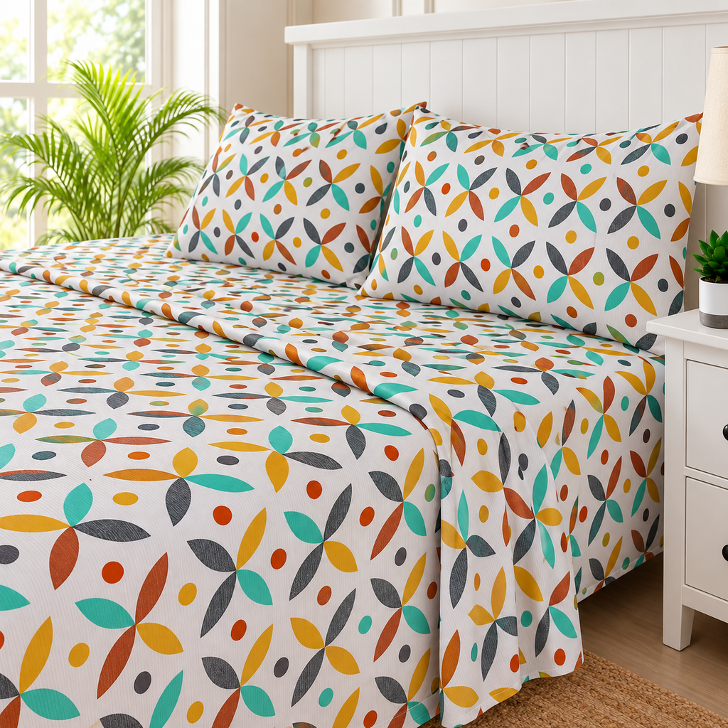 Colour Pop King Bedsheet Set