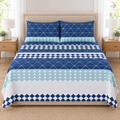 Navy Geo Bedsheet Set