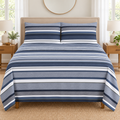 Navy Stripe Bedsheet Set