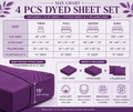 Khawab Home 4 PCS Plum Sheet Set