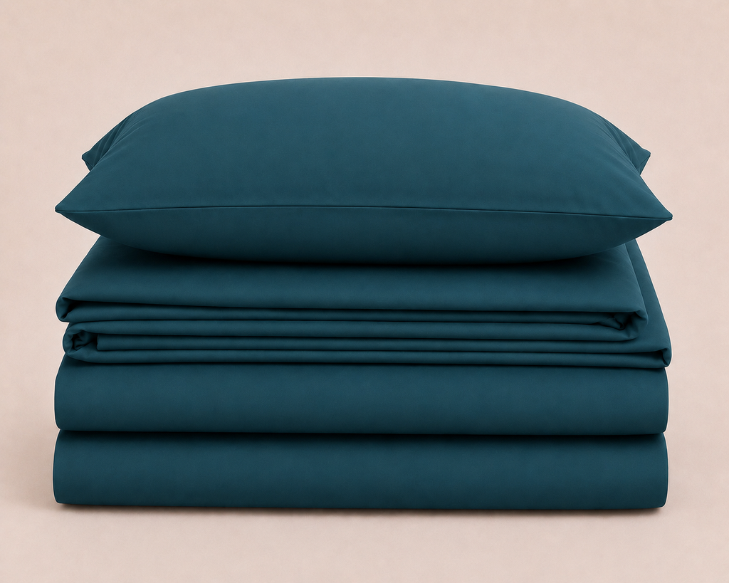 Khawab Home 4 PCS Slate Teal Sheet Set