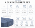 Khawab Home 4 PCS Steel Blue Sheet Set